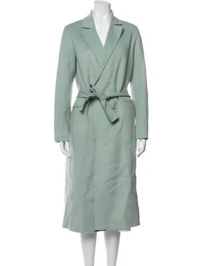 Pre-owned Berenice Wool Coat In Green