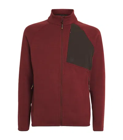 Beretta Abisko Full-zip Fleece In Burgundy