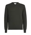 Beretta Merino V-neck Sweater In Green