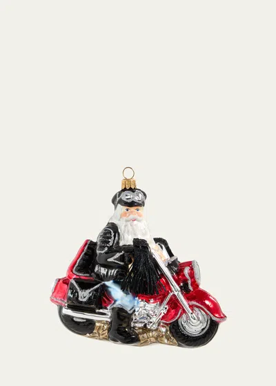 Bergdorf Goodman Biker Santa Christmas Ornament