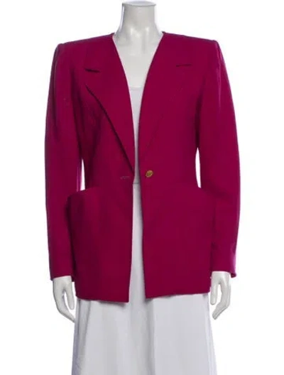 Pre-owned Bergdorf Goodman Blazer In Red