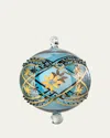Bergdorf Goodman Blue Gold Decor Christmas Ornament In Blue