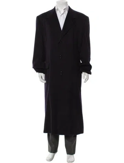 Pre-owned Bergdorf Goodman Cashmere Overcoat In Black