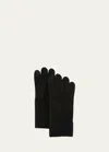 Bergdorf Goodman Cashmere Touchscreen Gloves In Jaffa