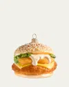 Bergdorf Goodman Chicken Burger Ornament In Yellow