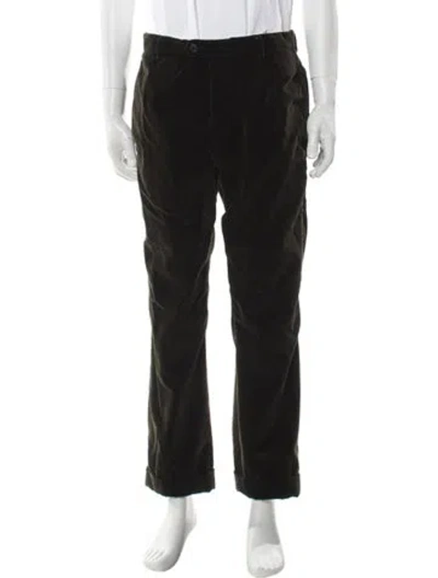 Pre-owned Bergdorf Goodman Corduroy Pants In Black