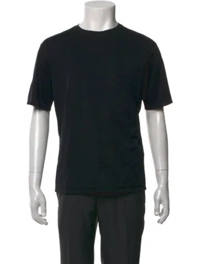 Pre-owned Bergdorf Goodman Crew Neck Short Sleeve T-shirt In Black