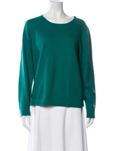 Pre-owned Bergdorf Goodman Crew Neck Sweater In Green