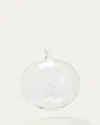 Bergdorf Goodman Crystal Snowflake Christmas Ball Ornament In Silver