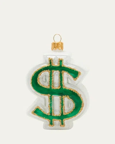 Bergdorf Goodman Dollar Sign Christmas Ornament In Multi