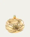 Bergdorf Goodman Faux Pearls & Rhinestones Garland Ball Ornament In Gold