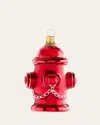 Bergdorf Goodman Fire Hydrant Ornament In Red