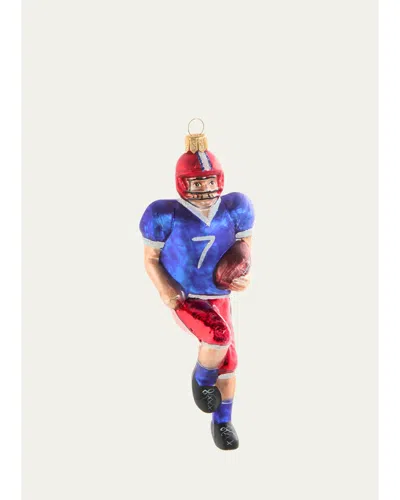 Bergdorf Goodman Football Player Christmas Ornament In Multi