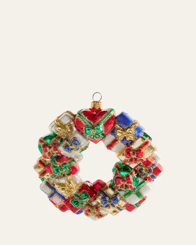 Bergdorf Goodman Gift Box Christmas Wreath Ornament In Multi