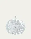 Bergdorf Goodman Glitter Snowflakes Transparent Ball Ornament In White