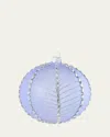 Bergdorf Goodman Glittery Fishnet Lavender Ball Ornament In Blue