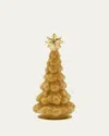 Bergdorf Goodman Gold Beaded Tree With Gold Star Christmas Decoration In Gold