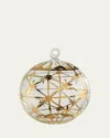 Bergdorf Goodman Gold Deco Christmas Ornament In Gold