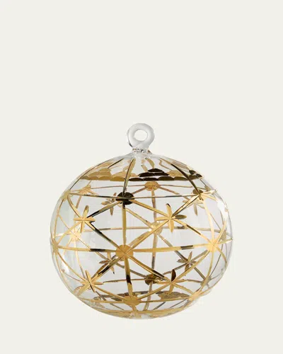 Bergdorf Goodman Gold Deco Christmas Ornament