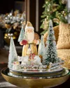 Bergdorf Goodman Gold Santa With Polar Bear In Multi