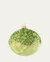 Bergdorf Goodman Green Ice Ball Ornament In Green