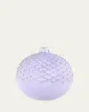 Bergdorf Goodman Iridescent Rhinestones & Glitter Lattice Ball Ornament In Purple
