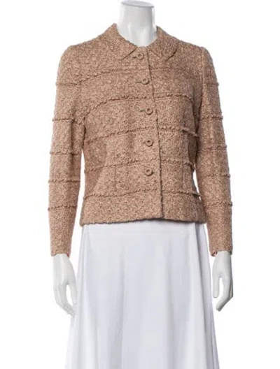 Pre-owned Bergdorf Goodman Jacket In Brown/neutrals