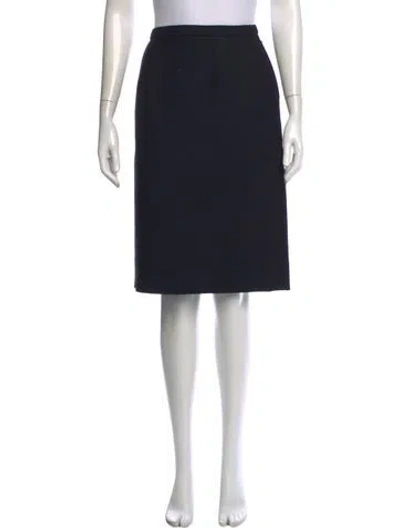 Pre-owned Bergdorf Goodman Knee-length Skirt In Black