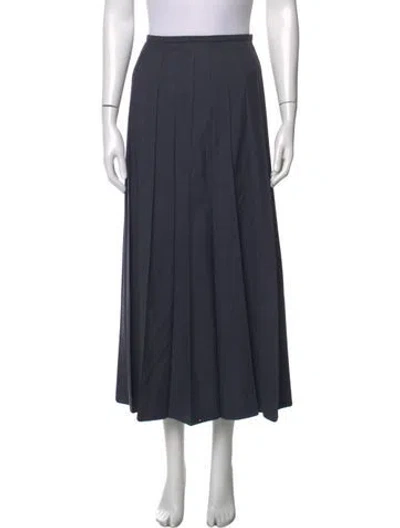 Pre-owned Bergdorf Goodman Long Skirt In Blue/grey