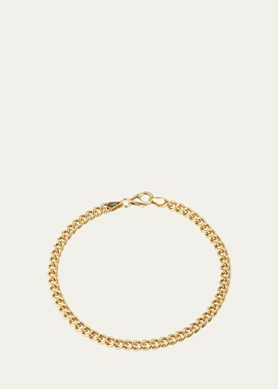 Bergdorf Goodman Men's 14k Yellow Gold Curb Chain Bracelet, 4.5mm, 8"l