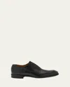 Bergdorf Goodman Men's Calf Leather Oxfords In Black