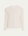 Bergdorf Goodman Men's Cashmere And Wool Rib V-neck Sweater In White