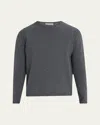 Bergdorf Goodman Men's Cashmere Crewneck Sweater In Gray