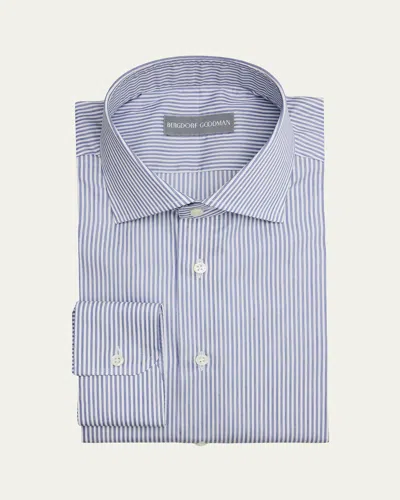 Bergdorf Goodman Men's Cotton Pinstripe Dress Shirt In Multi