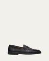 Bergdorf Goodman Men's Deerskin Flex-sole Penny Loafers