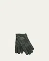 Bergdorf Goodman Men's Handsewn Napa Leather Gloves In Chestunt/chestnut