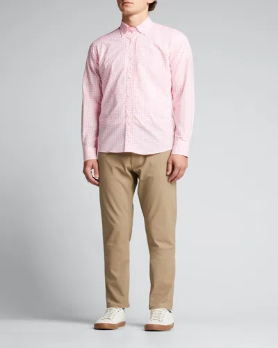 Bergdorf Goodman Men's Medium Check Sport Shirt In Pink