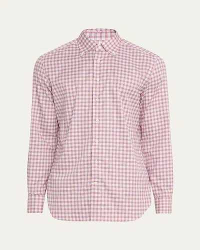 Bergdorf Goodman Men's Plaid Button-front Dress Shirt