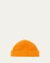 Bergdorf Goodman Men's Rib-knit Cashmere Beanie Hat In Jaffa