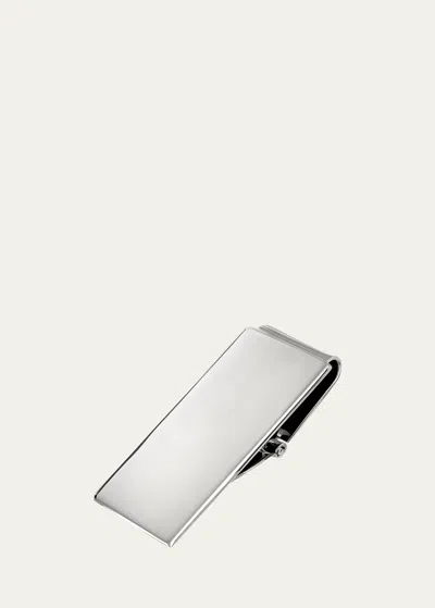 Bergdorf Goodman Men's Sterling Silver Hinged Money Clip In Metallic