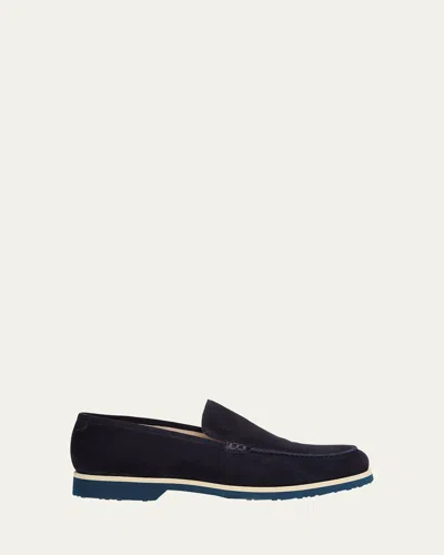 Bergdorf Goodman Men's Suede Eva-sole Venetian Loafers