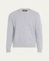 Bergdorf Goodman Men's Watercolor Twist Cashmere Crewneck Sweater In Navy