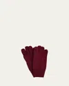 Bergdorf Goodman Men's Wool Touchscreen Gloves In Red