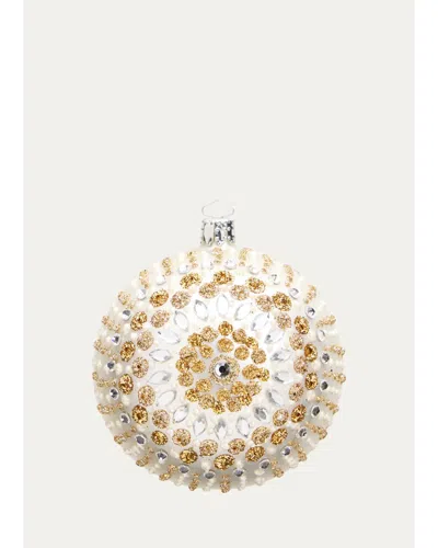 Bergdorf Goodman Metallic Glass Sphere Ornament In Gold