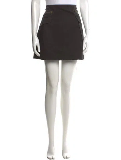 Pre-owned Bergdorf Goodman Mini Skirt In Black