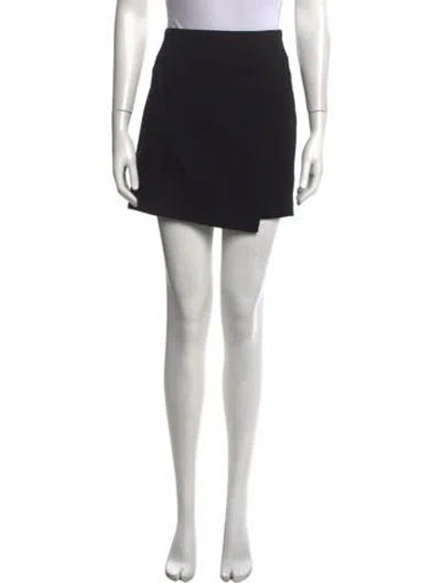 Pre-owned Bergdorf Goodman Mini Skirt In Black