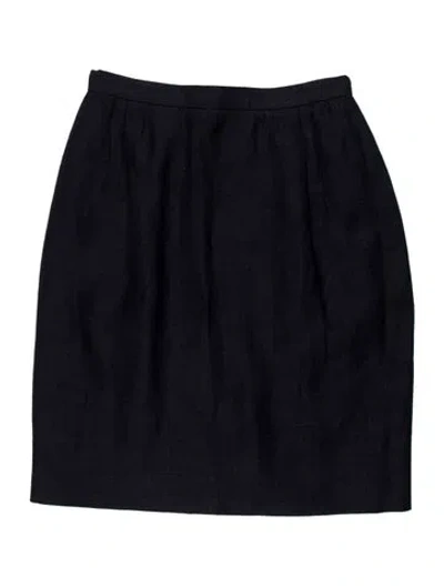Pre-owned Bergdorf Goodman Mini Skirt In Blue