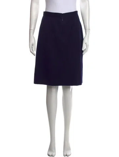 Pre-owned Bergdorf Goodman Mini Skirt In Blue