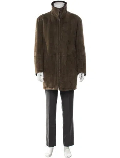 Pre-owned Bergdorf Goodman Parka In Green