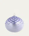 Bergdorf Goodman Pearly & Glittery Lavender Ball Ornament In Blue